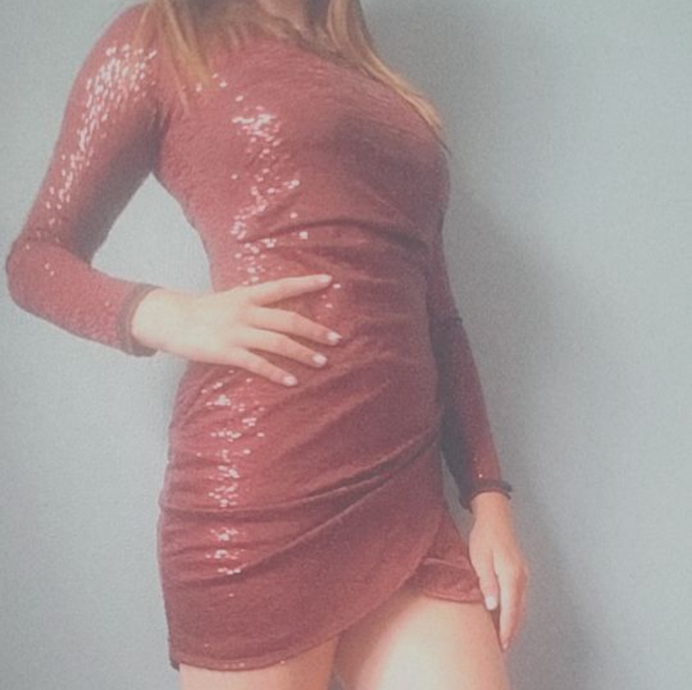 Red Sequin Dress